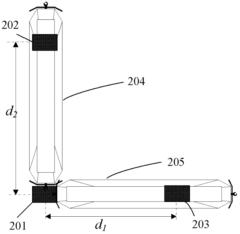 System and method for underground attitude measurement based on laser ranging and acceleration measurement