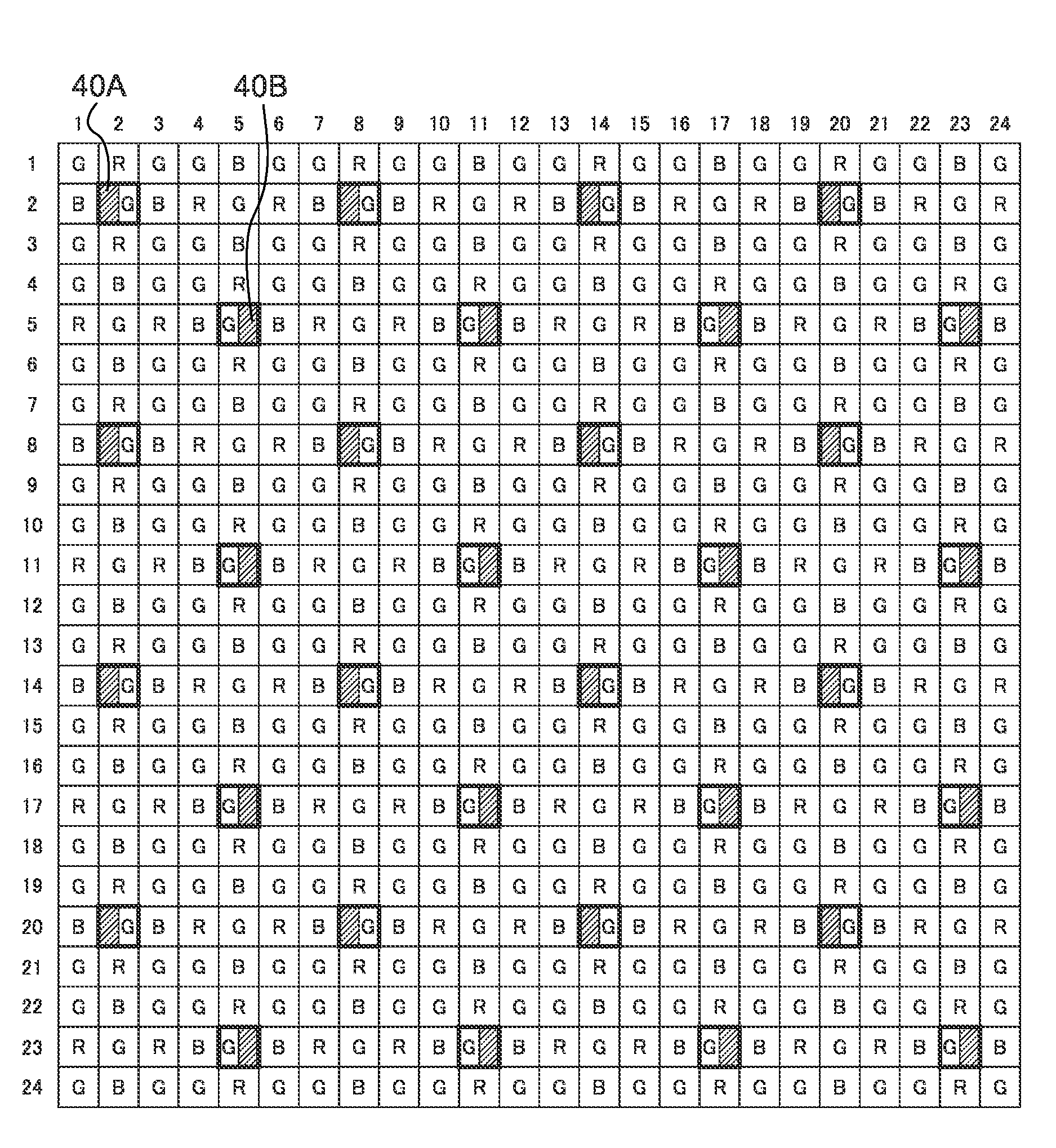 Color imaging element, imaging device, and storage medium storing an imaging program