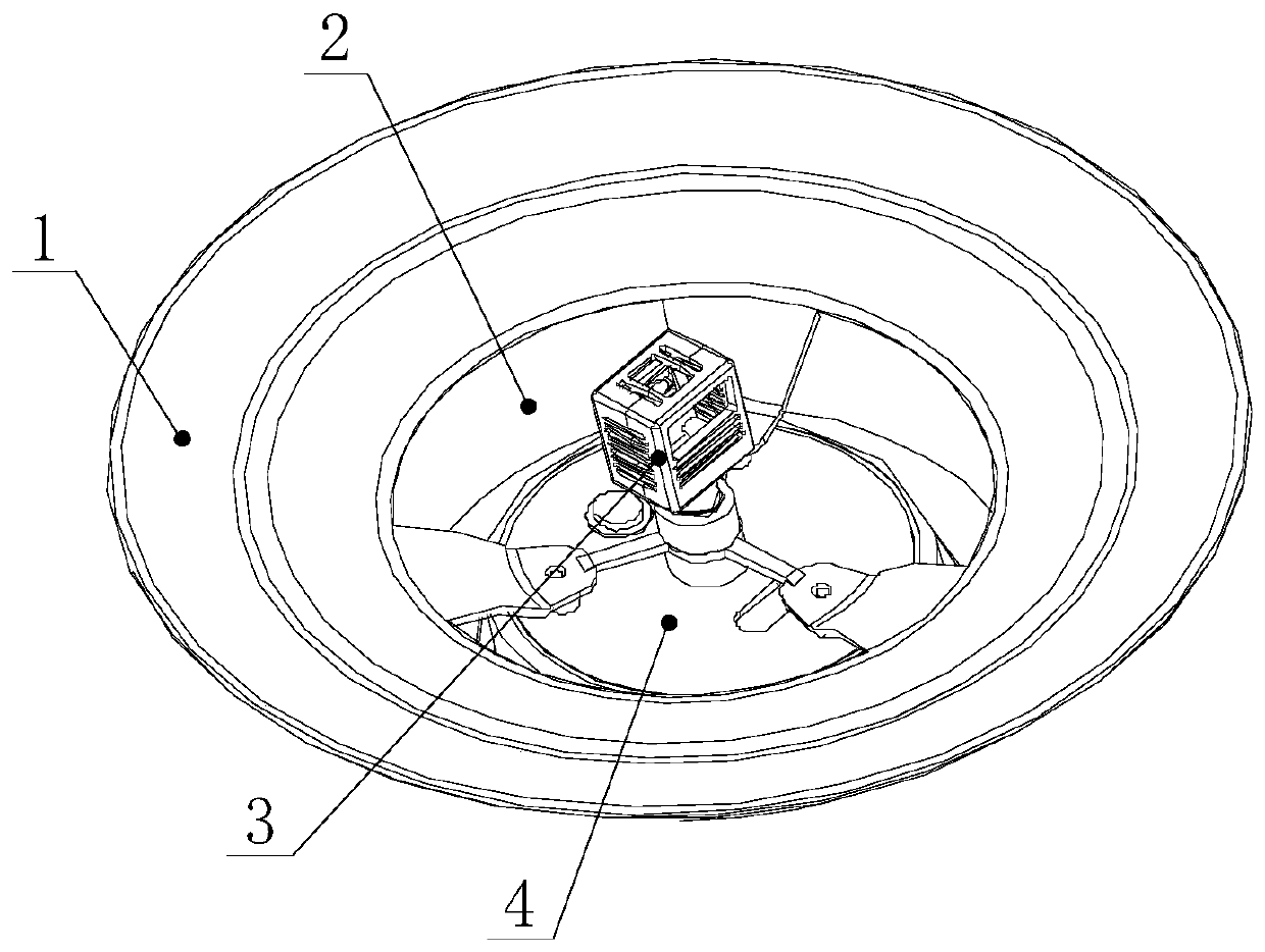 Anti-radiation ventilation hood capable of accurately measuring air temperature and humidity