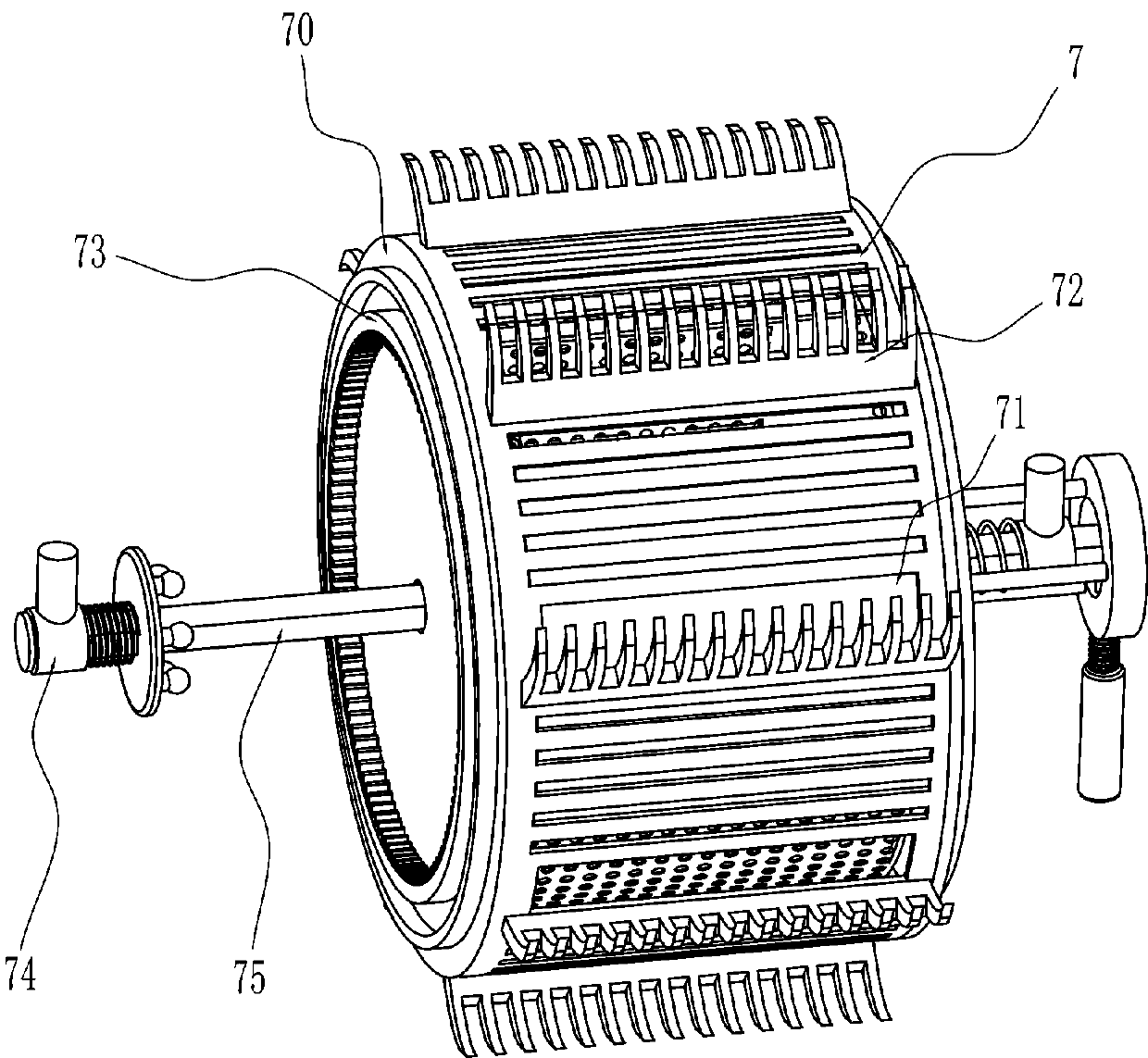 High-efficiency salvage device of scallops