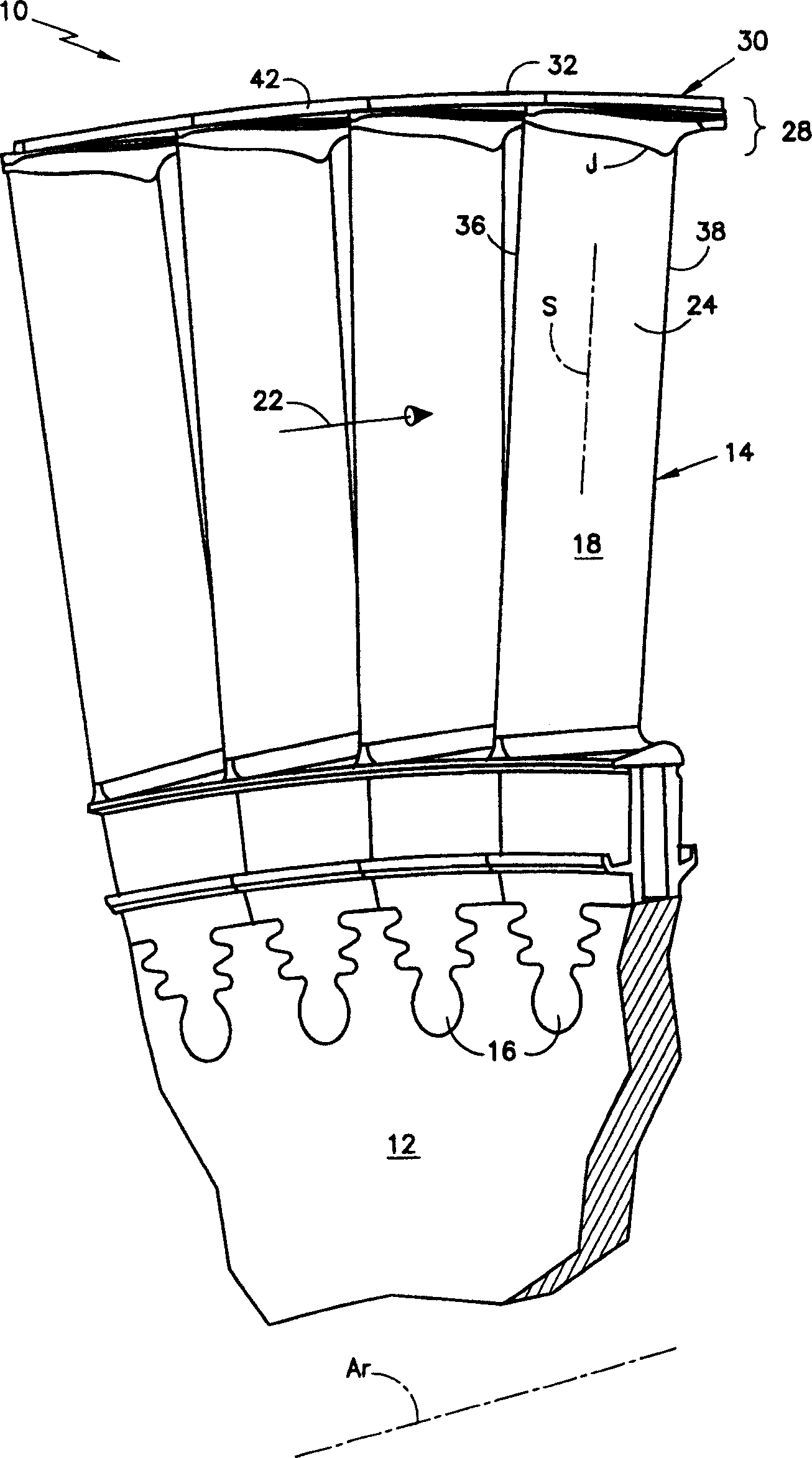 Rotor blade for a rotary machine