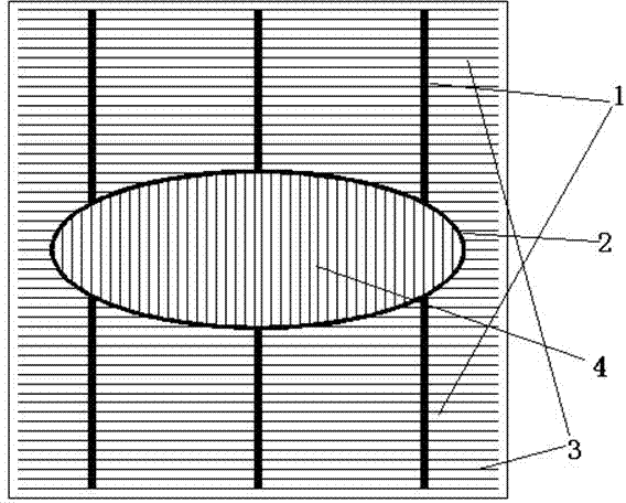 Silicon solar battery piece