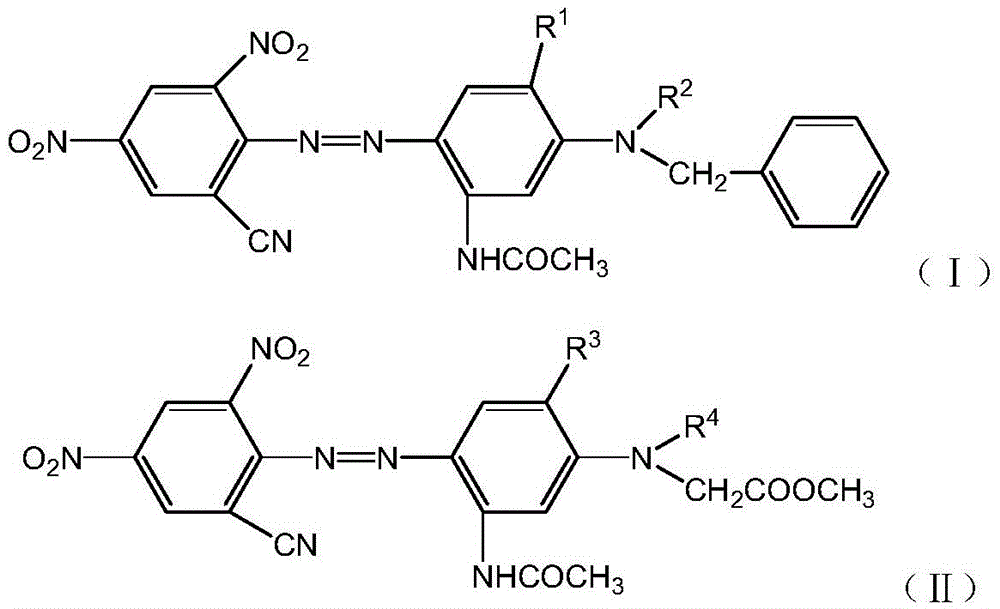 Disperse blue to black dye composition, dye product and applications thereof