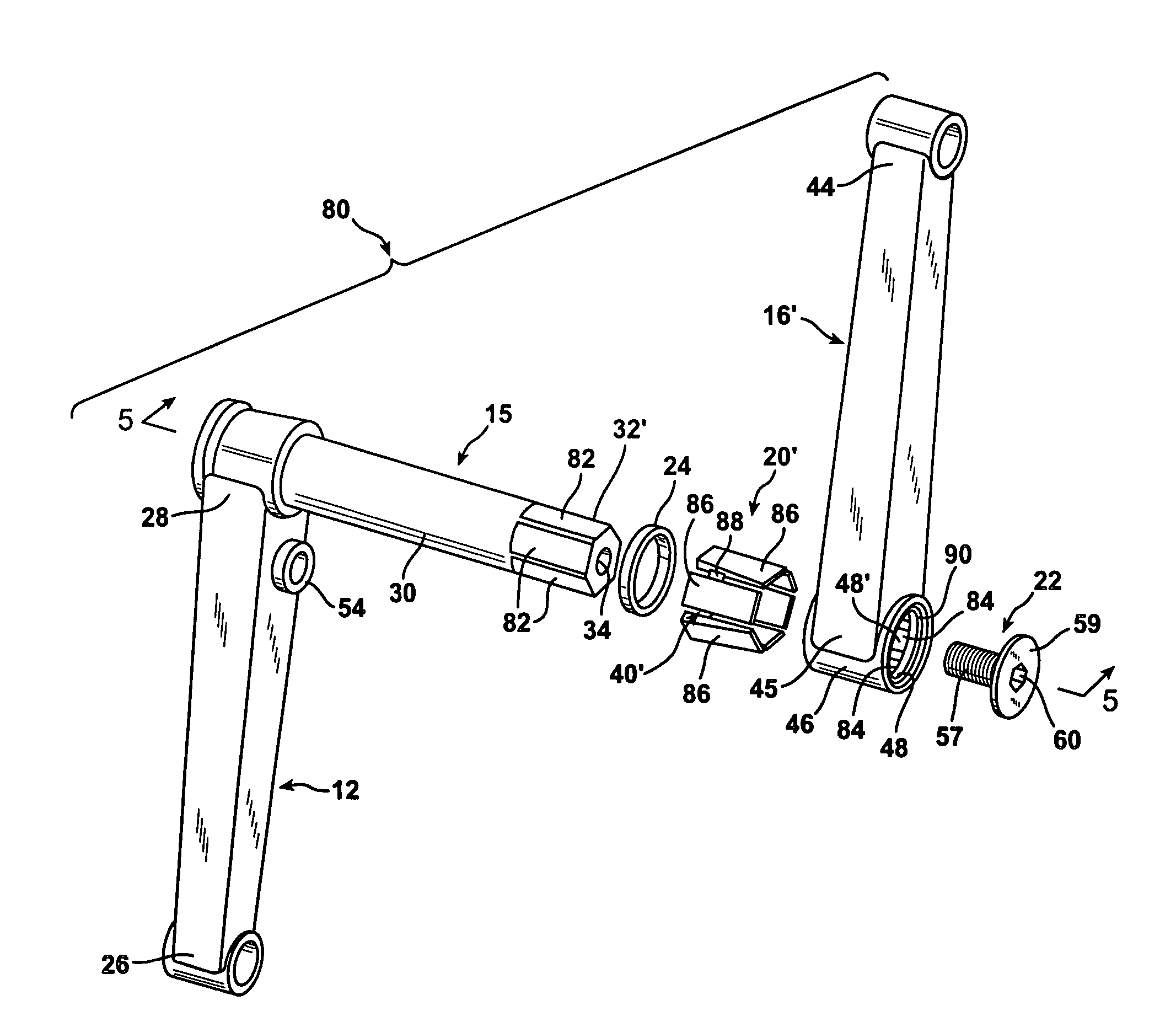 Bicycle crank assembly