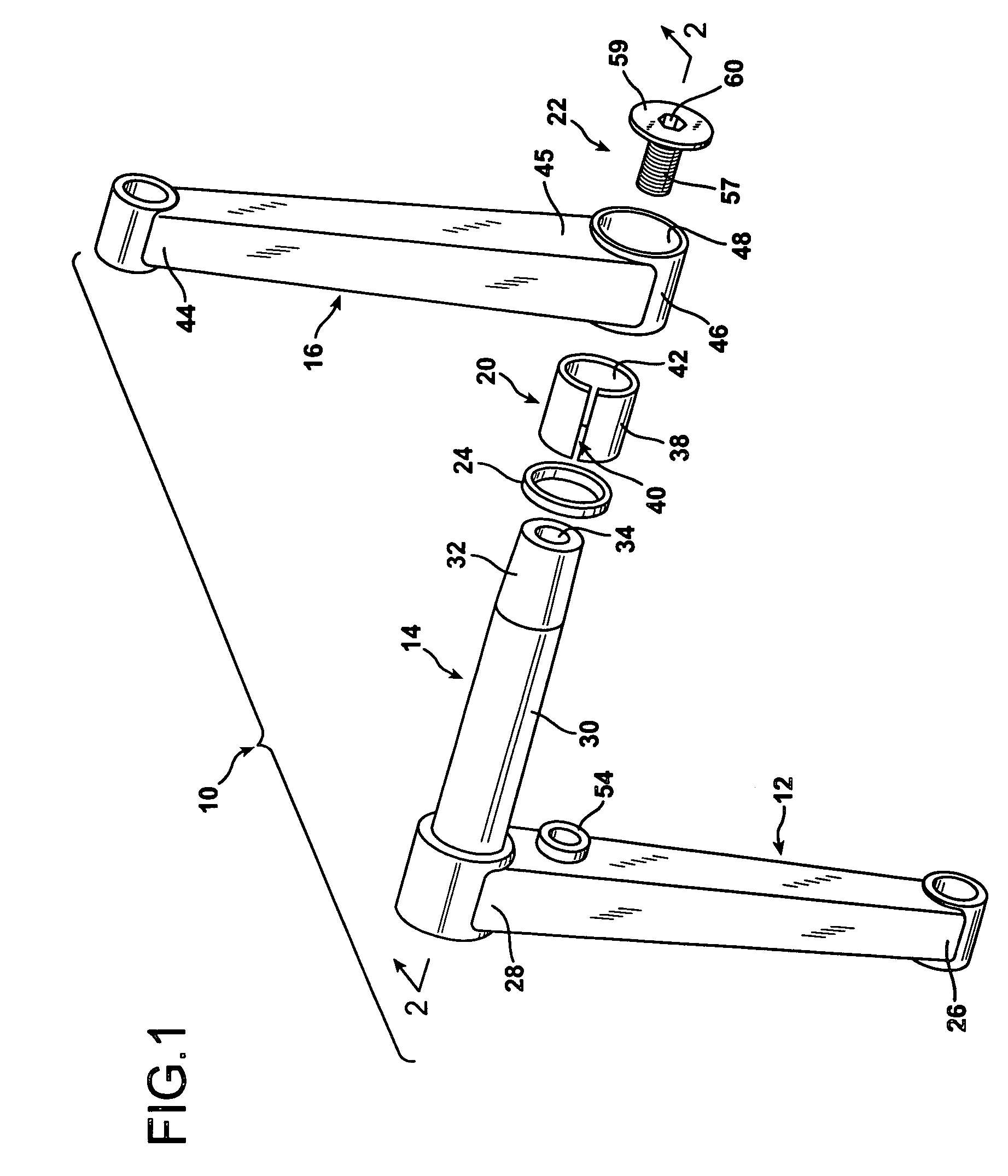 Bicycle crank assembly