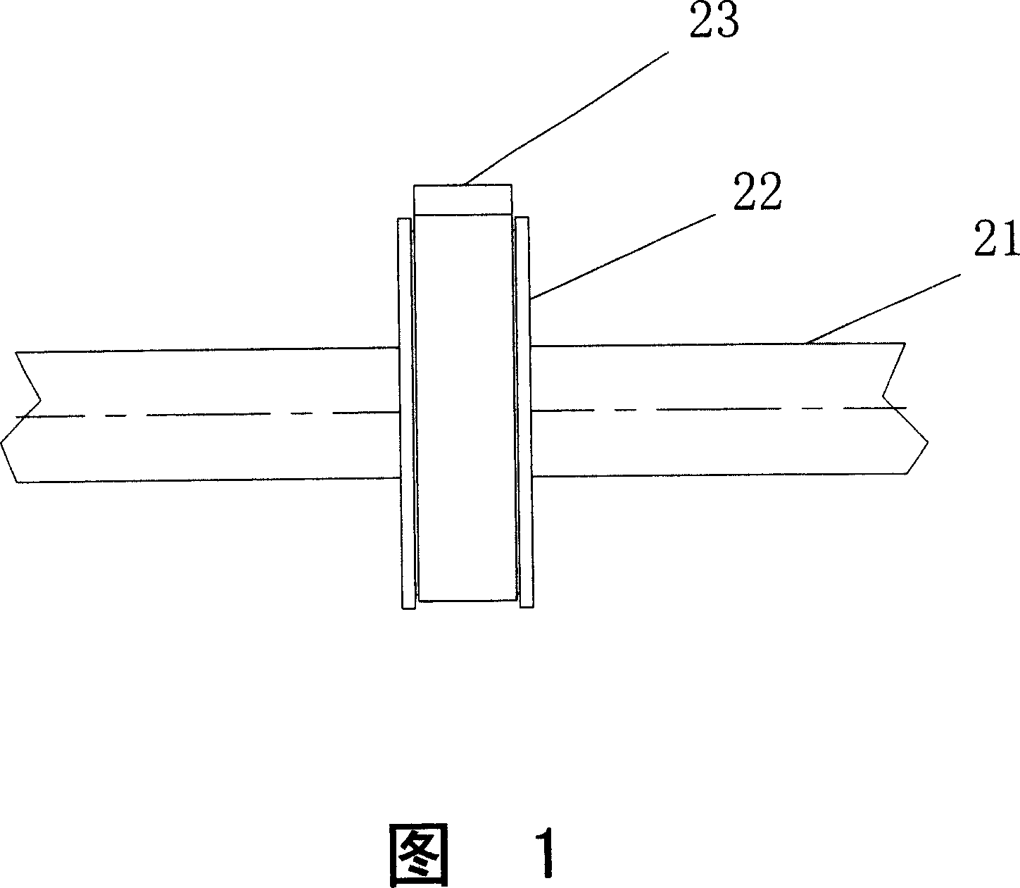 Antiswary bar with clamping band