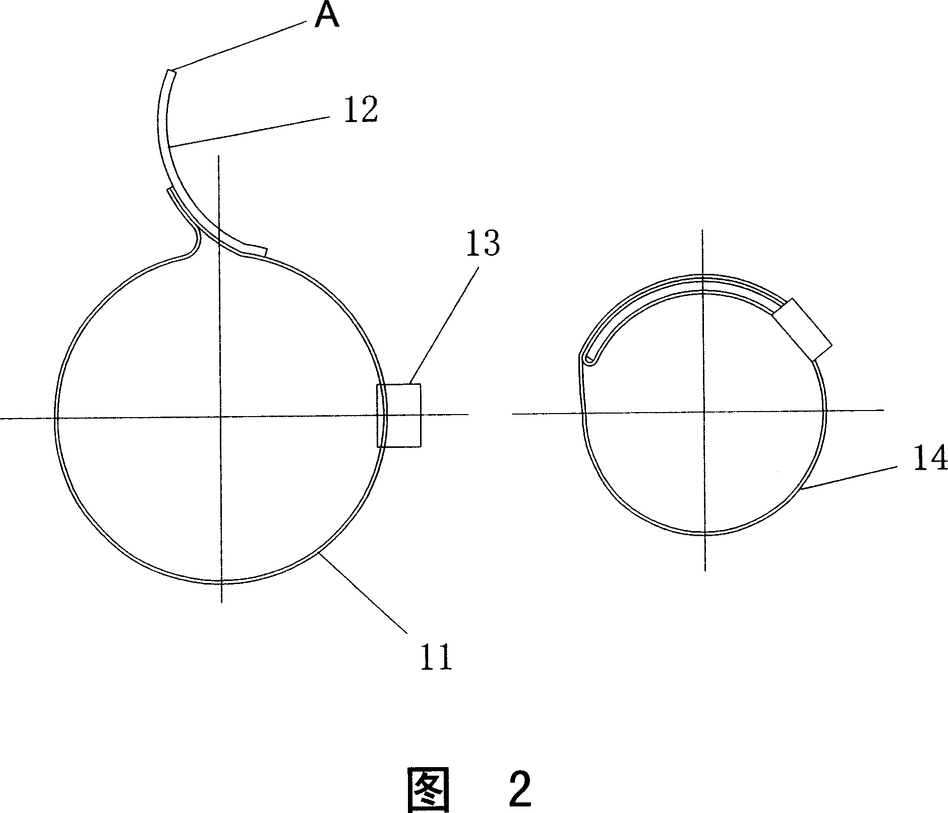 Antiswary bar with clamping band