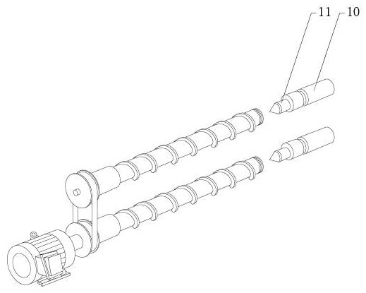 Screw polishing device