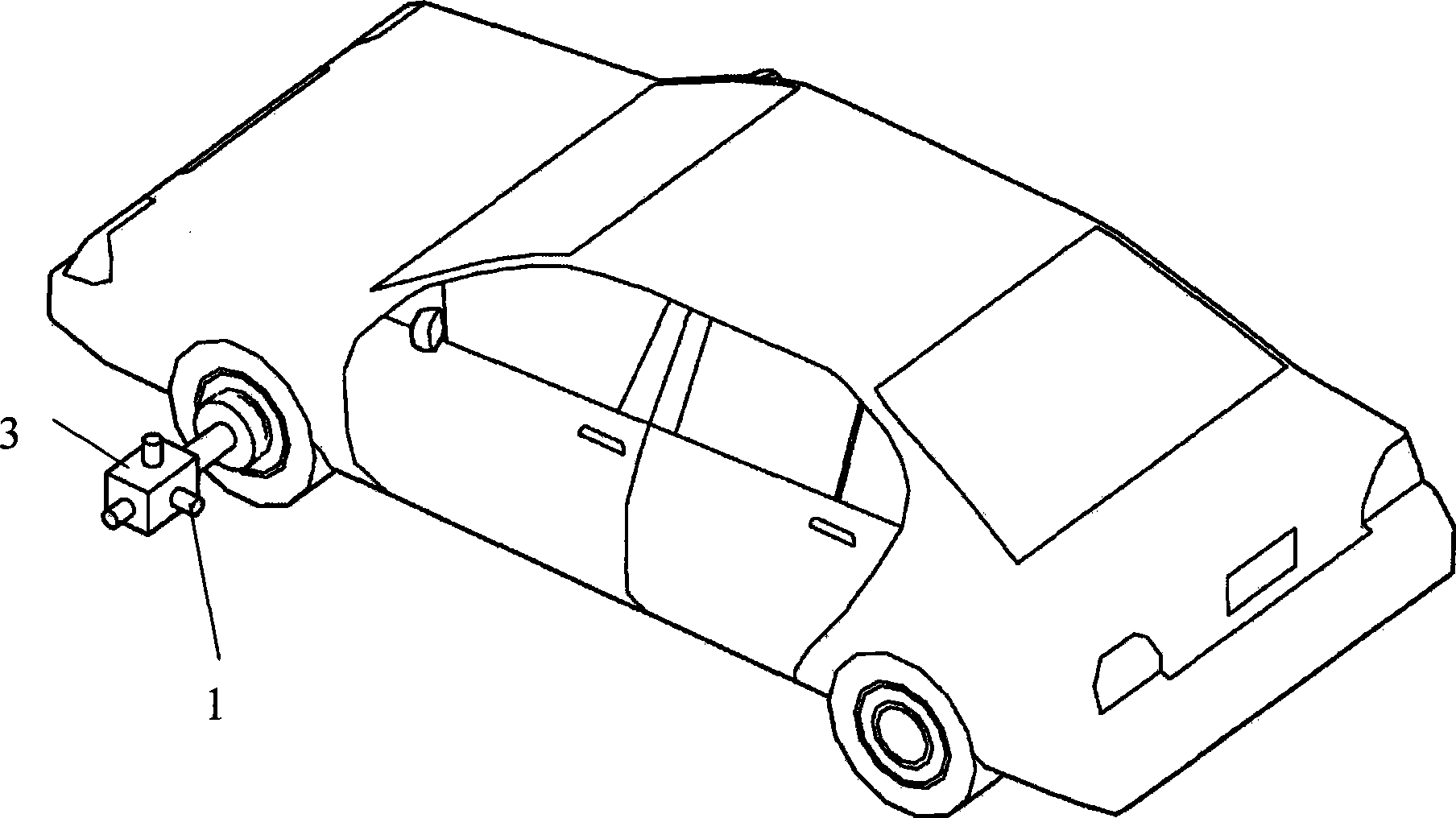 Method and device for detecting movement track of automotive tire