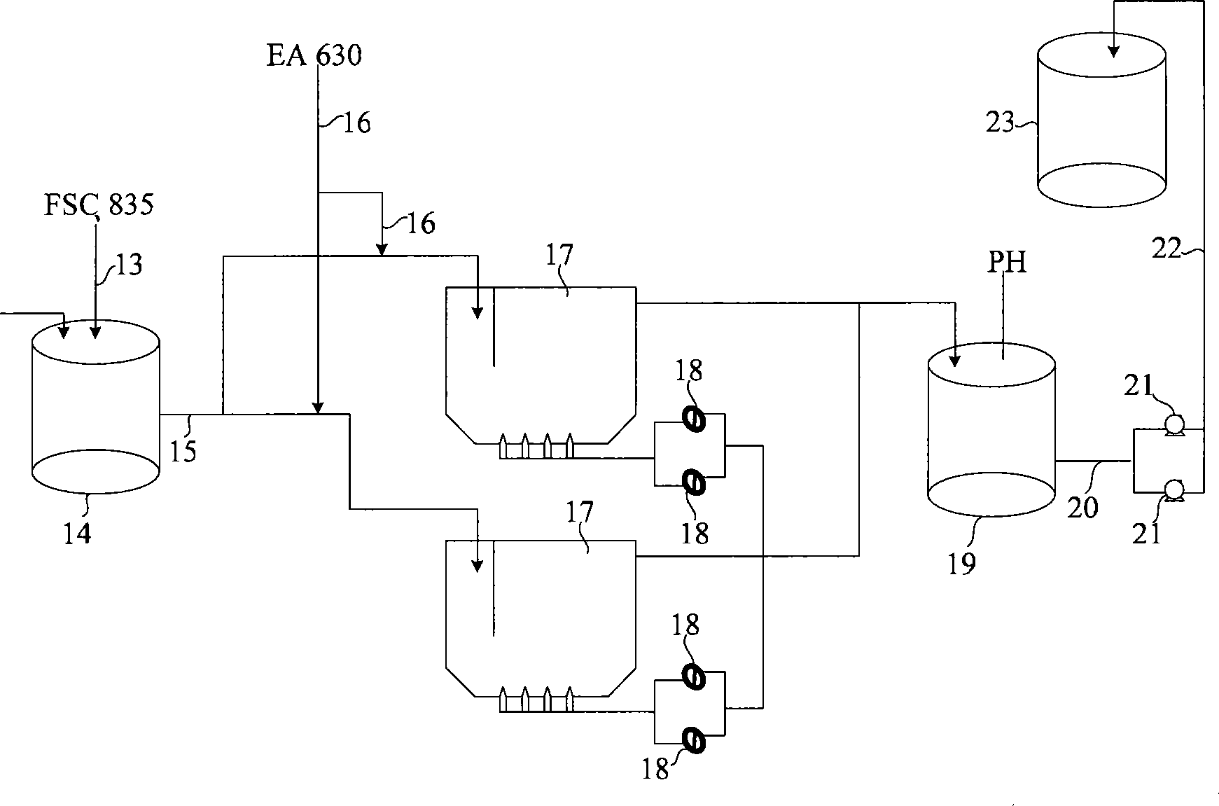 Waste water processing method