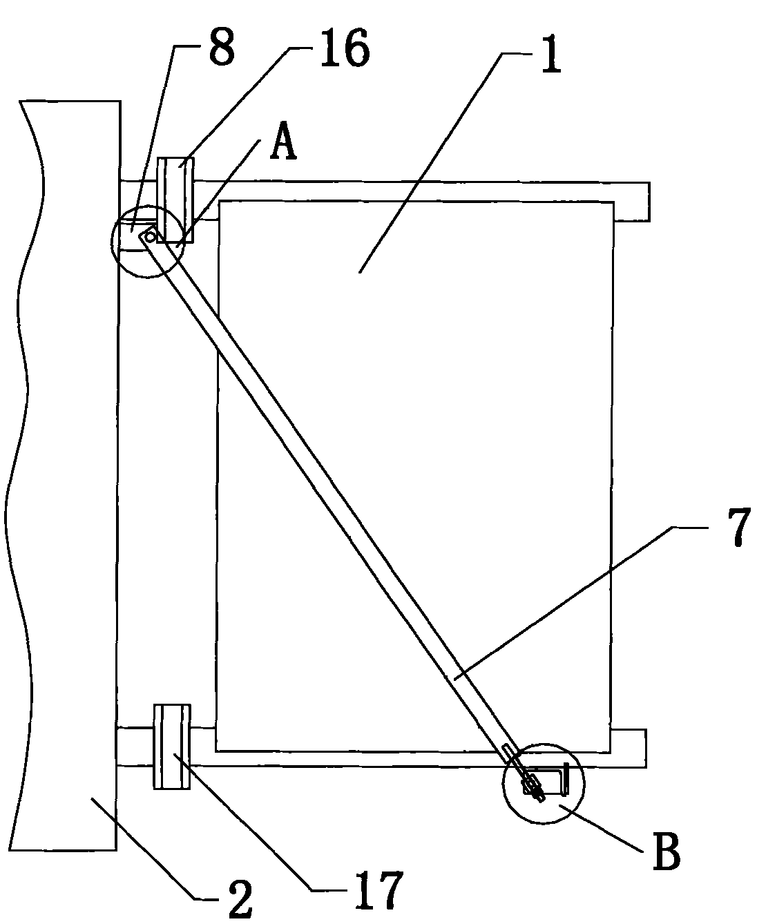 Novel transformer heat radiator fixing structure