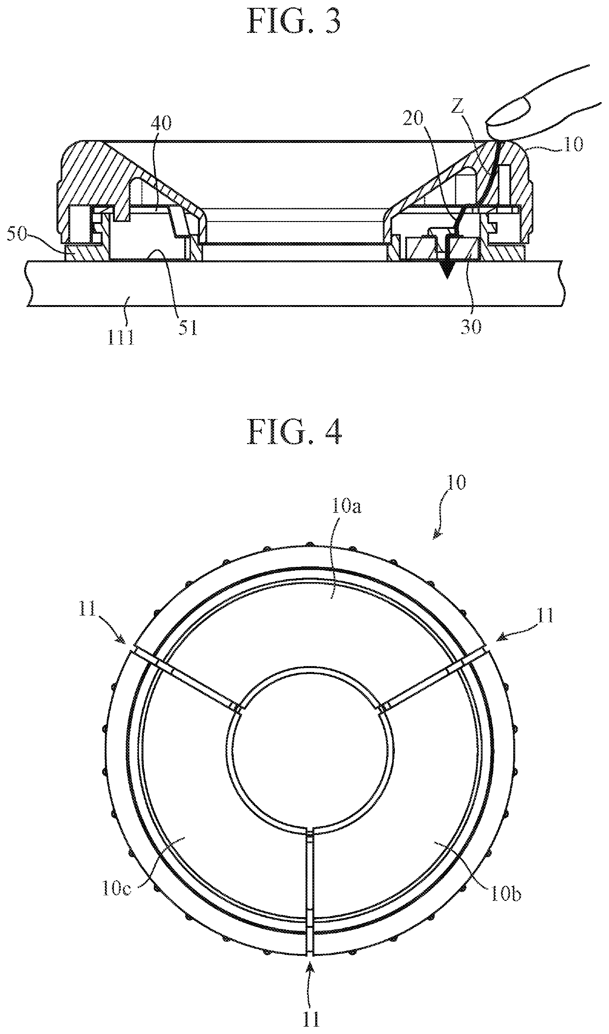 Knob and input device