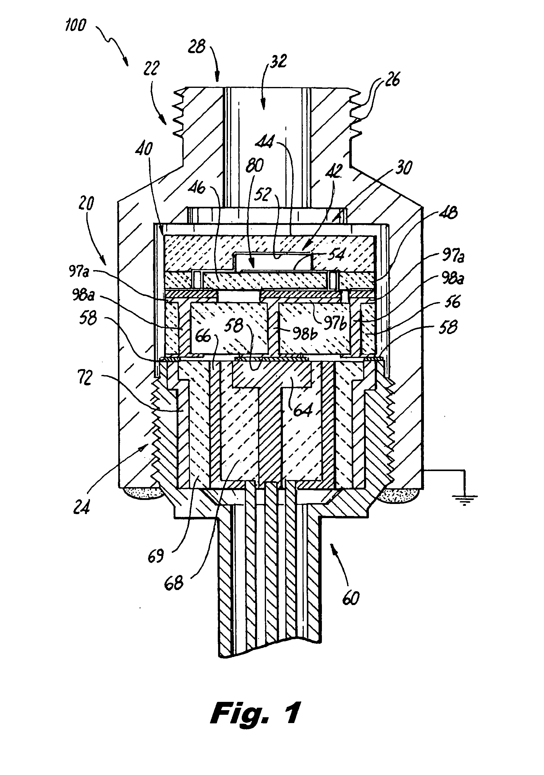 High temperature capacitive static/dynamic pressure sensors and methods of making the same