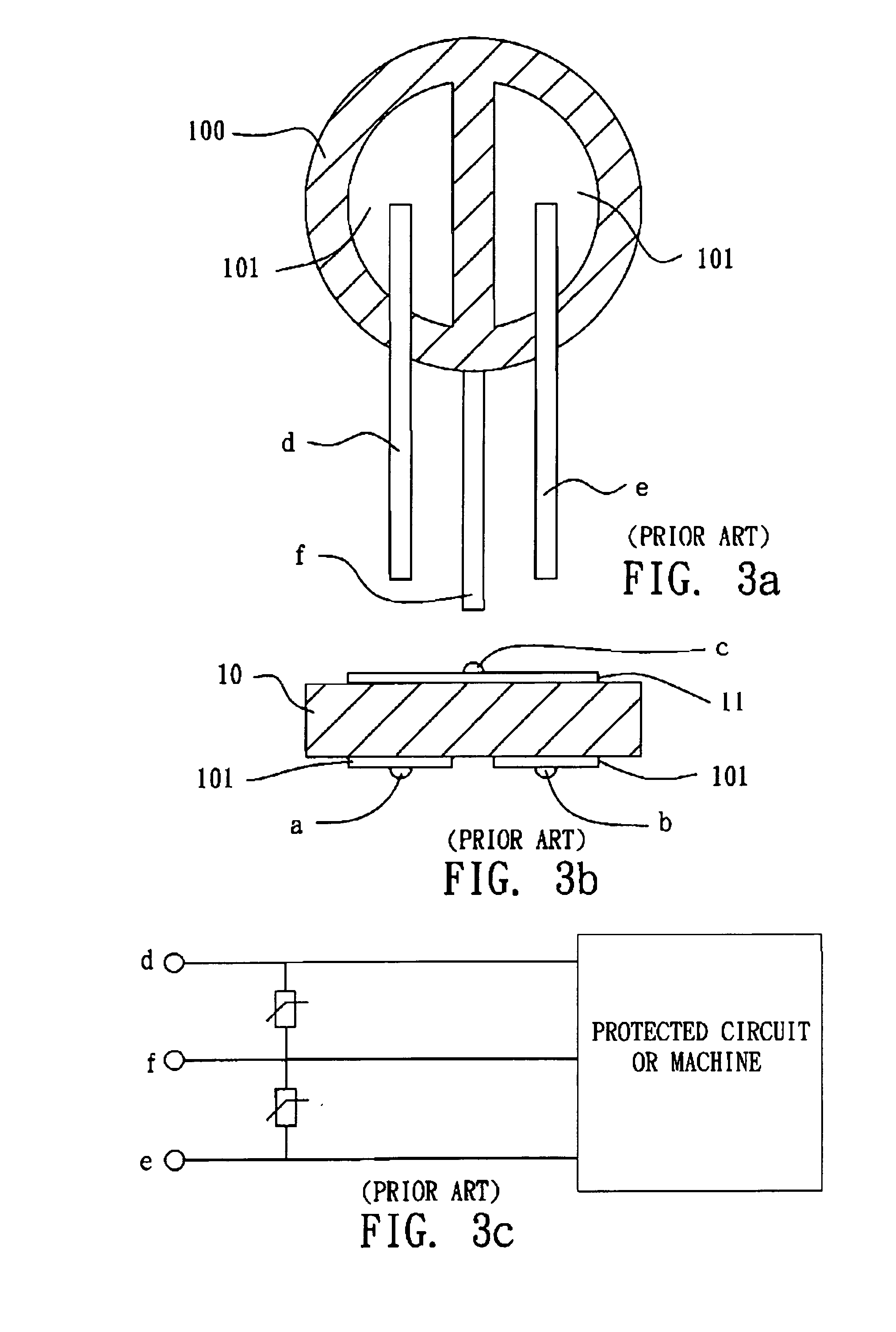 Tri-phase surge protector and its manufacturing method