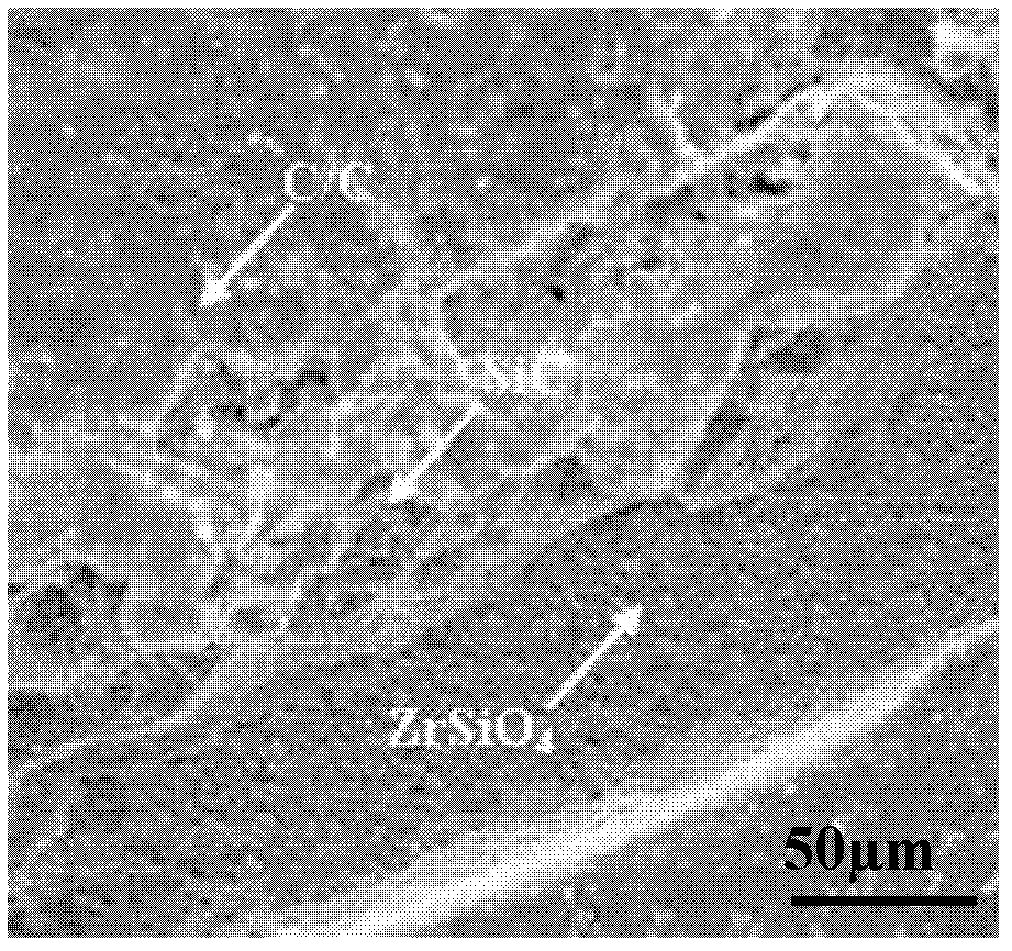 Method for preparing carbon/carbon composite zirconium silicate/silicon carbide antioxidant coating