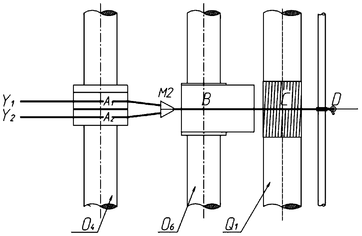 Composite yarn with reverse double-layer wrap structure and negative Poisson's ratio, four-passage hollow spindle spinning apparatus thereof, and control method of four-passage hollow spindle spinning apparatus