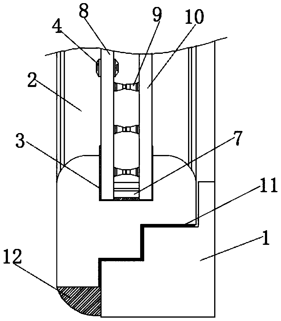 Vacuum-obstructed aluminum-wood composite window