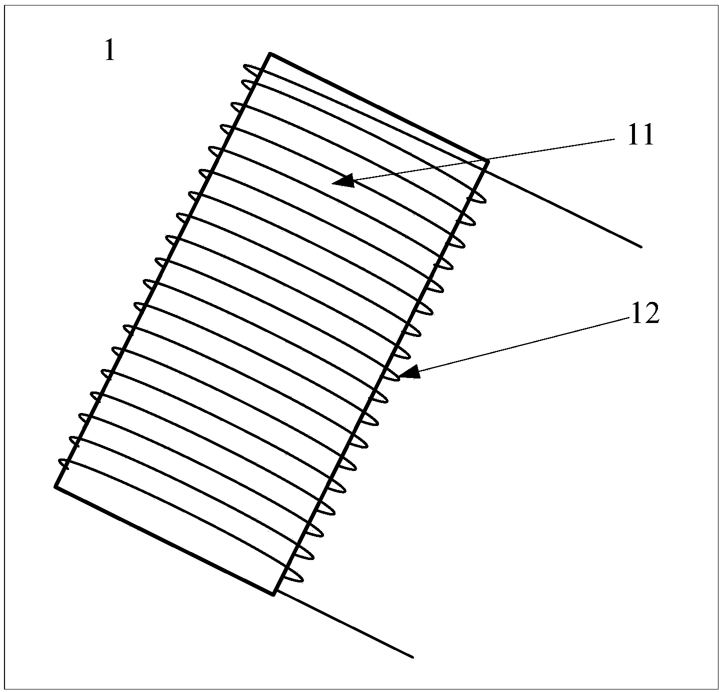 Hollow magnetic core device for wireless charging and wireless power supply