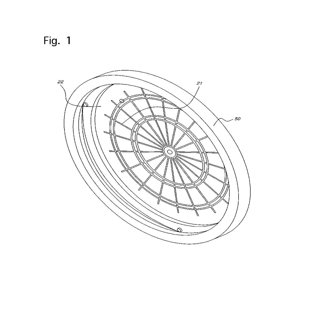 Luminous dart board set