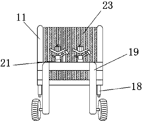 Mobile garden sprinkling machine