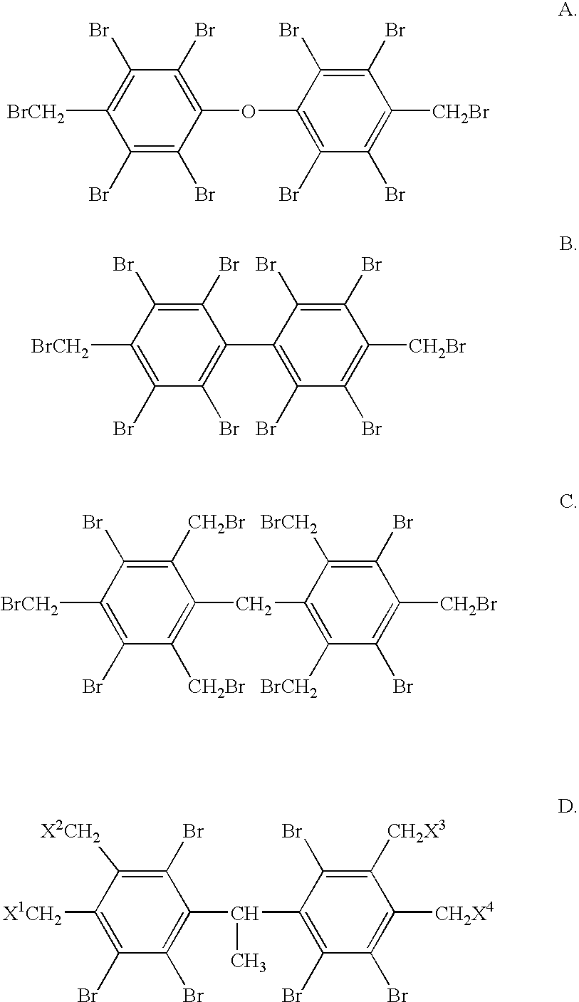 Flame retardant bromobenzyl systems