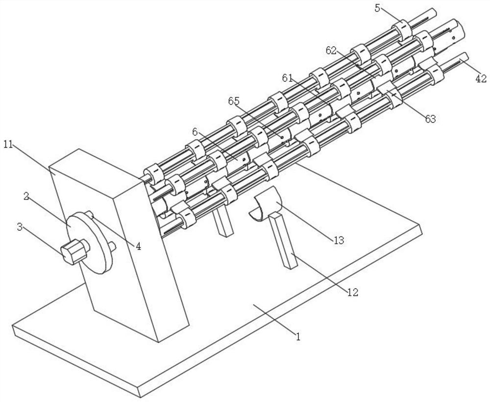 Inner wall grinding device for new energy automobile exhaust pipeline production