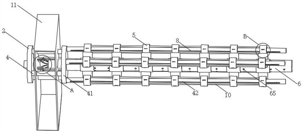 Inner wall grinding device for new energy automobile exhaust pipeline production