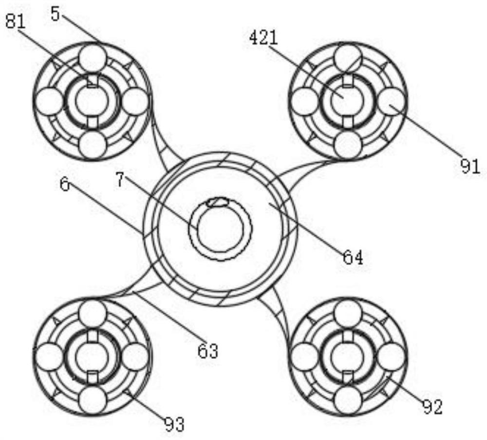 Inner wall grinding device for new energy automobile exhaust pipeline production