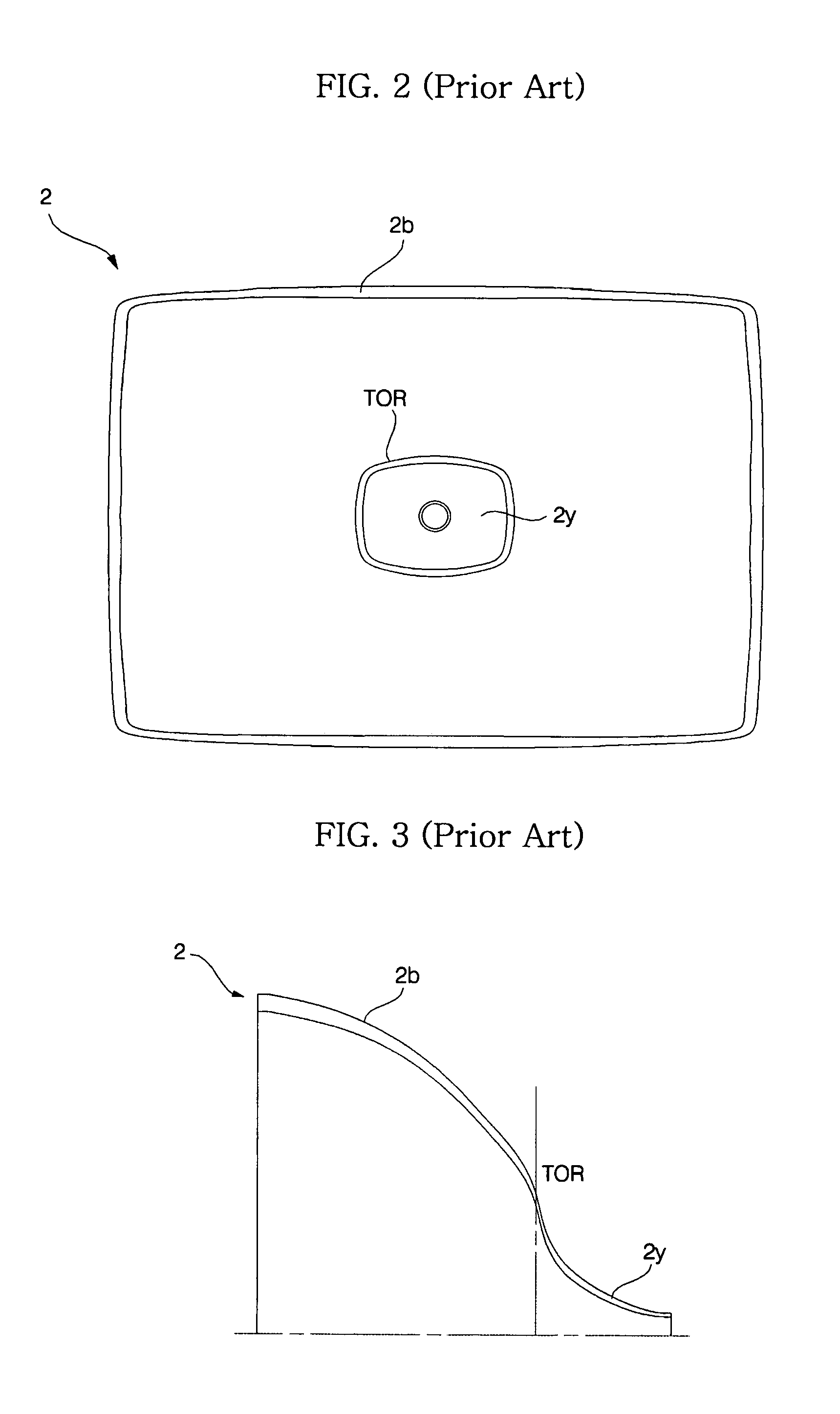 Funnel for slim cathode ray tubes