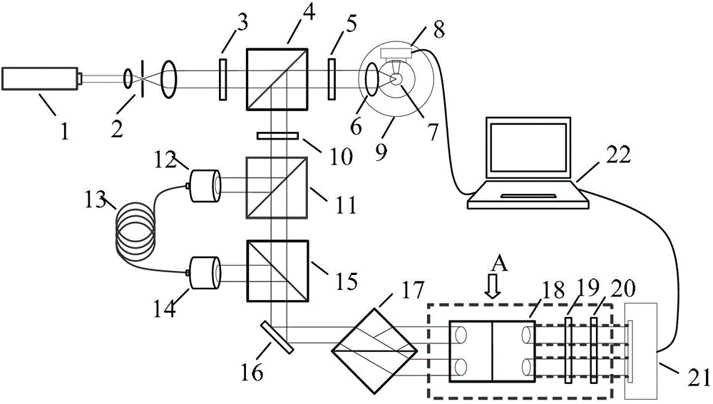 Instantaneous phase-shifting interferometry instrument for detecting microsphere surface topography and method for measuring microsphere surface topography using the measuring instrument