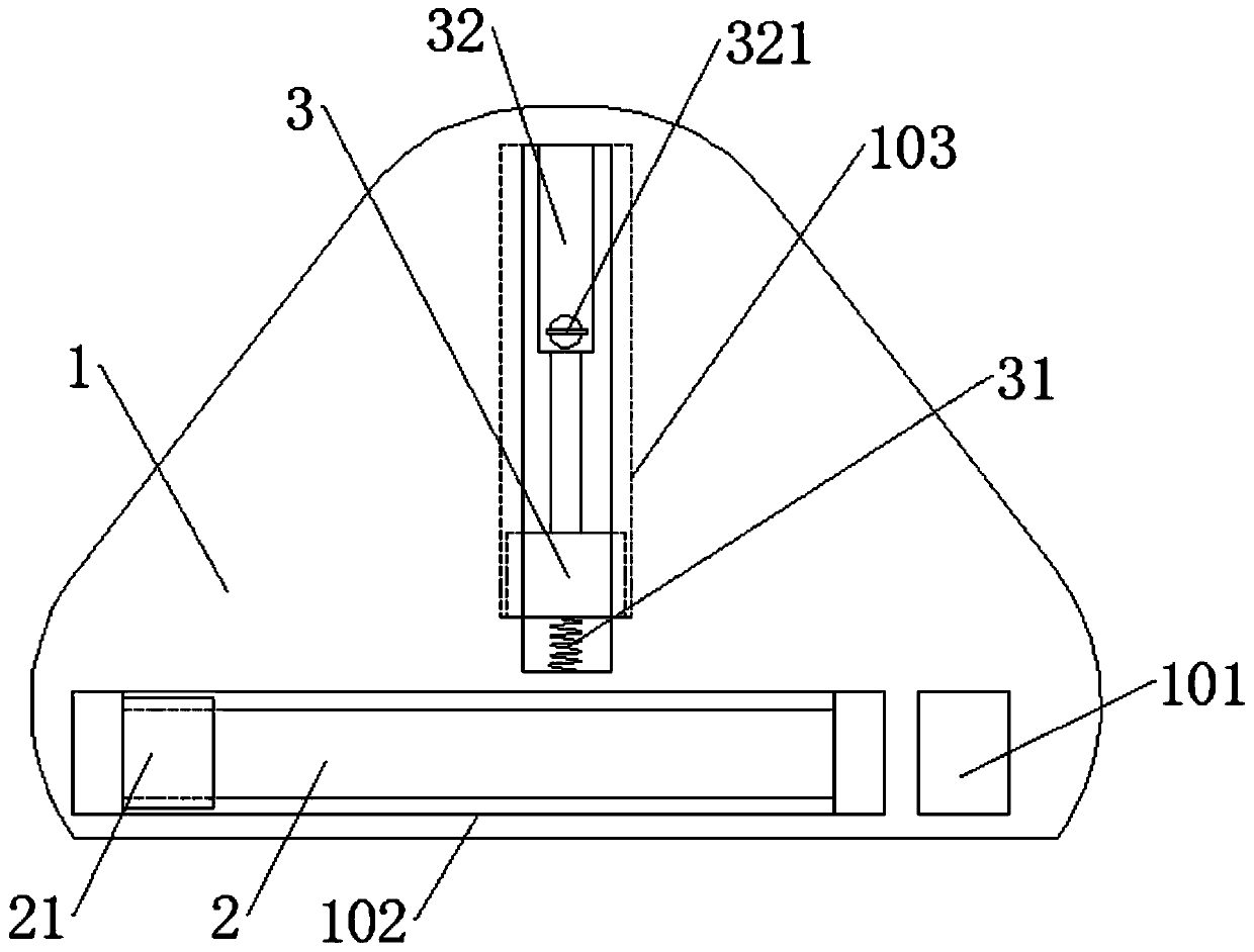 Auxiliary device for stainless steel surface wire drawing treatment