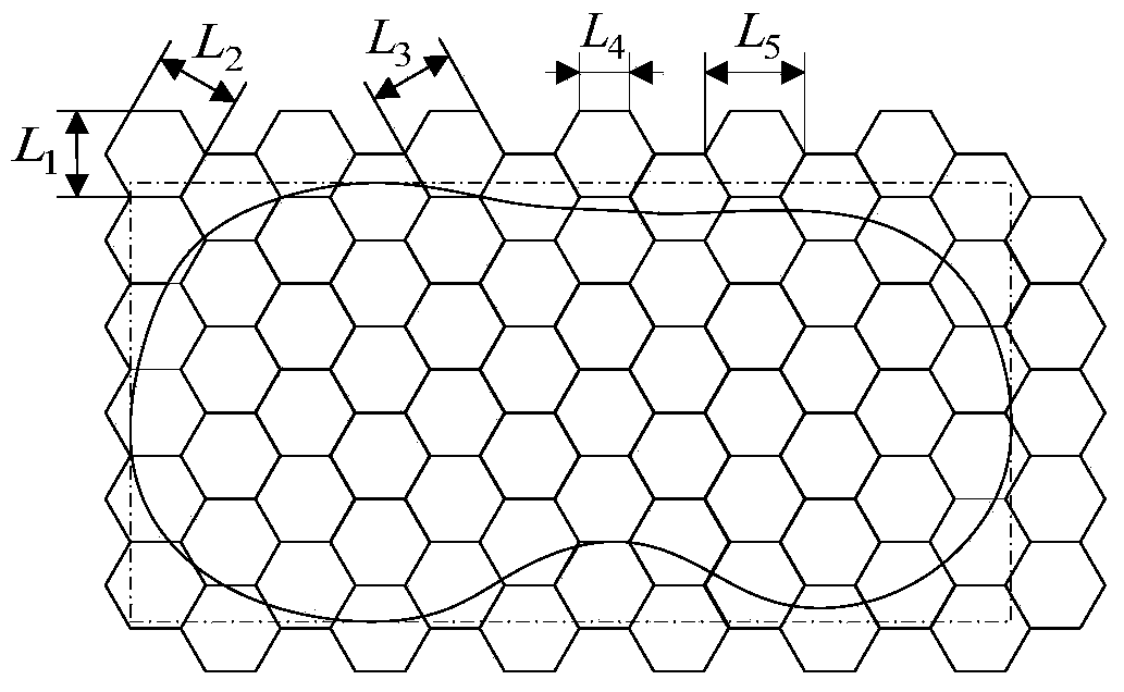 Honeycombed laser scanning method for selective laser sintering