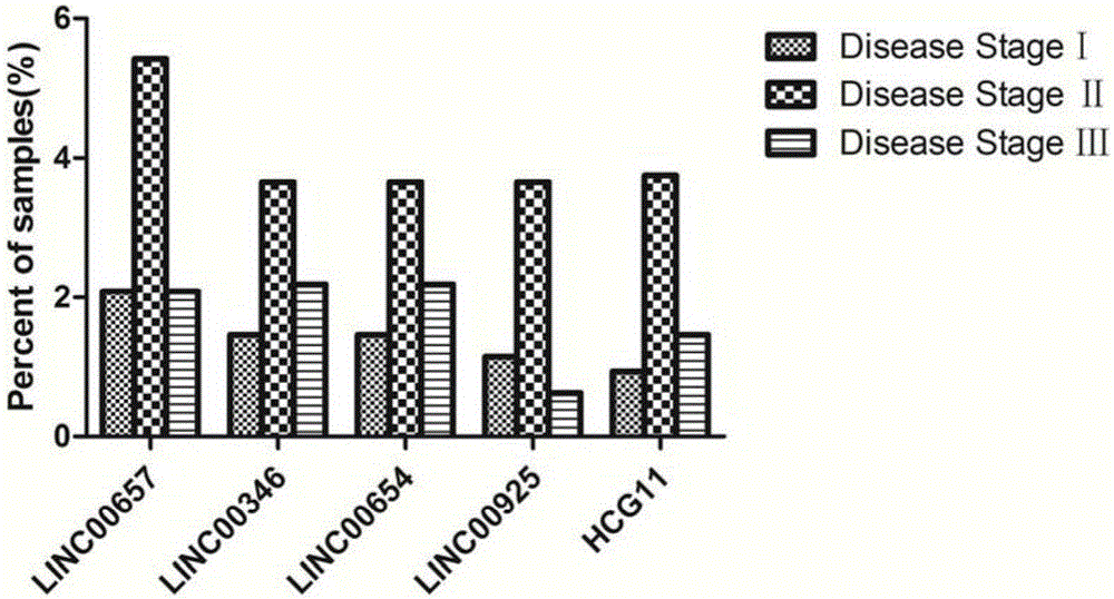 Breast tumor prognosis biomarker LncRNA detection method and clinical application thereof