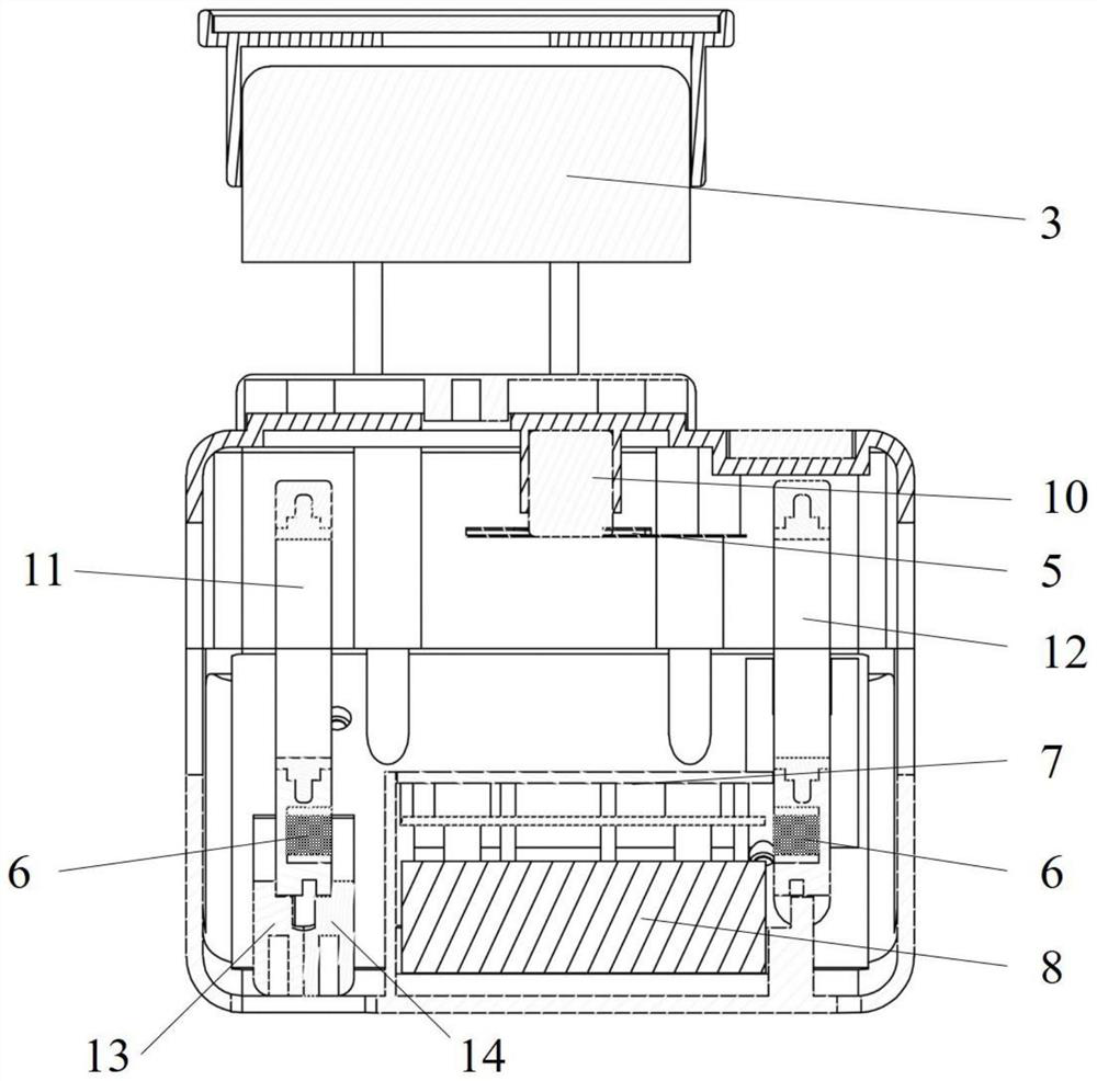 Large-span line vibration monitoring device and monitoring method