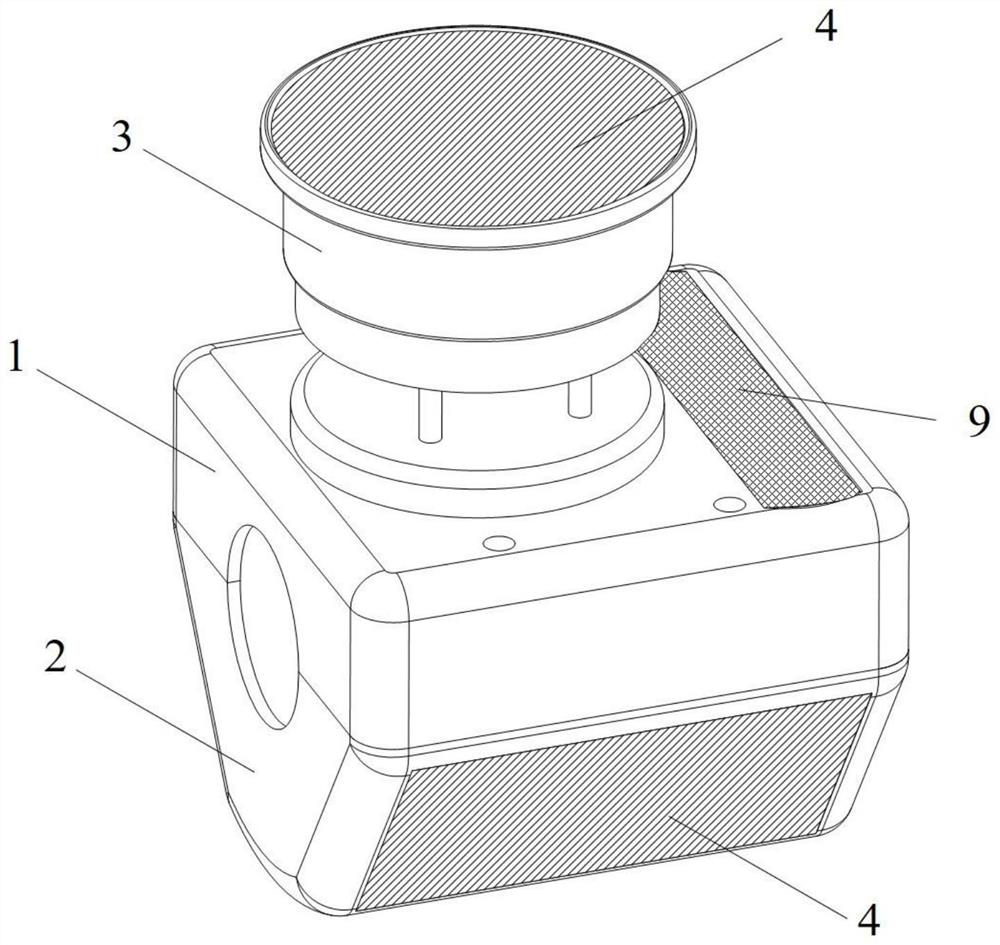 Large-span line vibration monitoring device and monitoring method