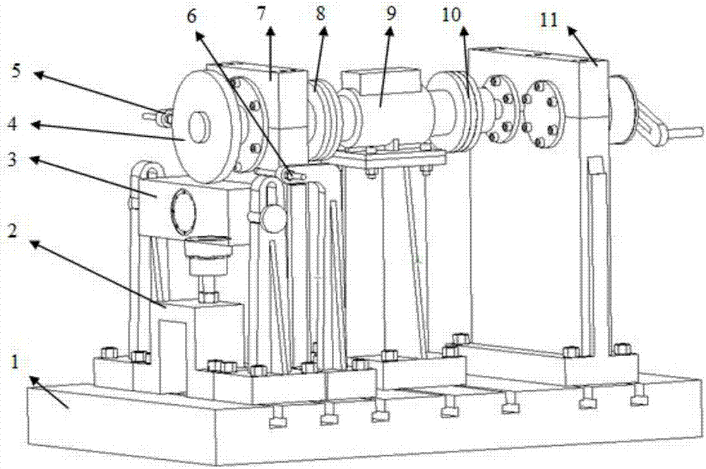 Line-contact sliding-friction vibration noise test bench