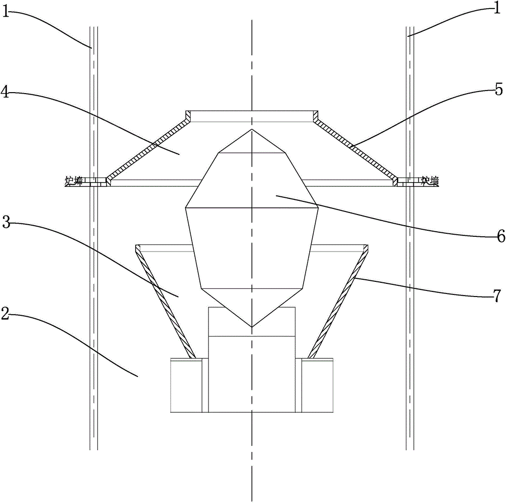 Combustion apparatus for improving thermal efficiency of large-scale thermal power coal-fired boiler