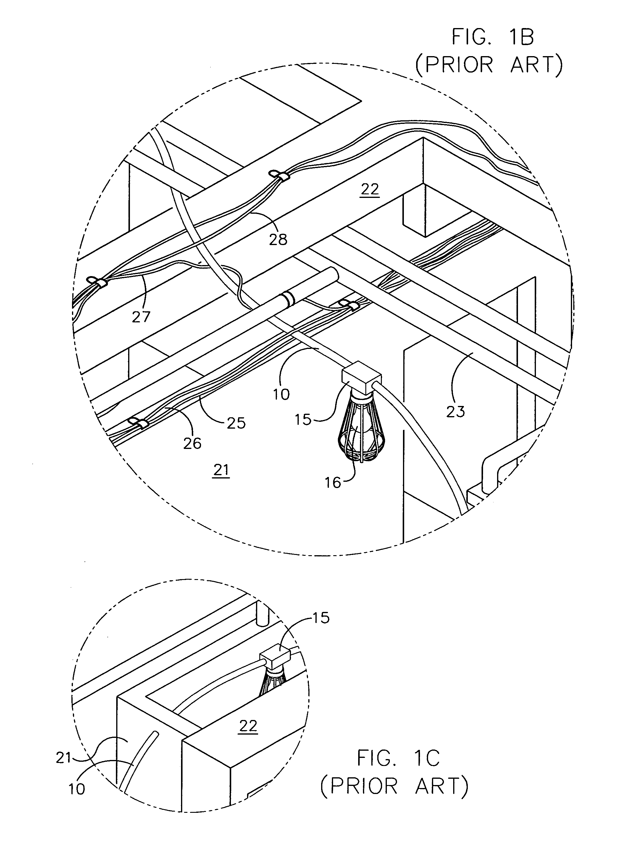 Modular temporary lighting assembly