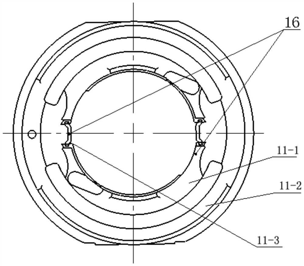 Ground electronic equipment shaded pole type fan stator structure