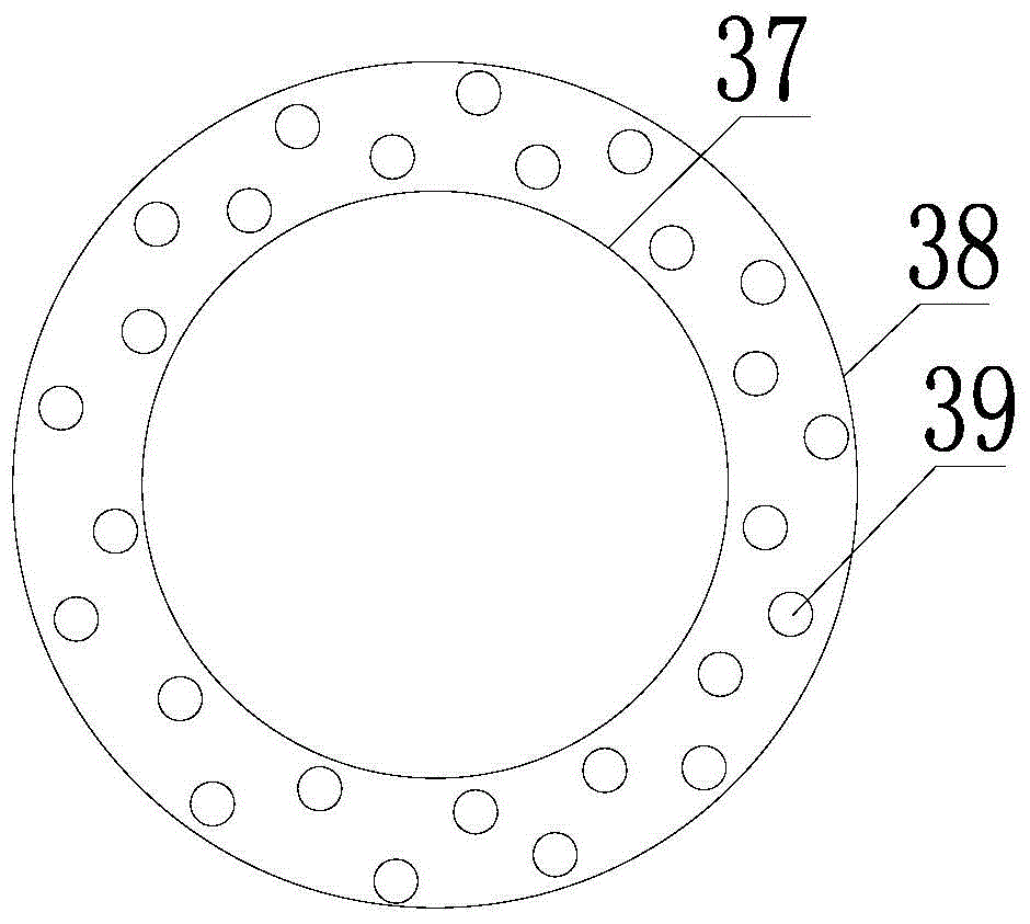 A flue gas desulfurization device with ammonia-ammonium sulfate method