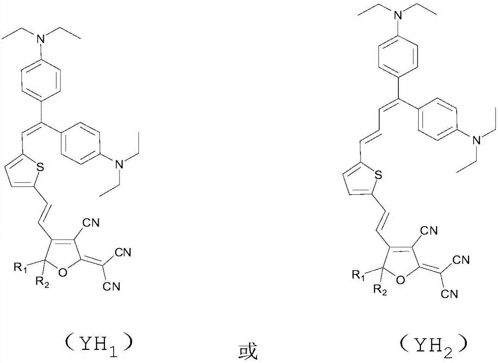 Organic second-order nonlinear optical chromophore having double-donor structure, and synthesis method and application thereof