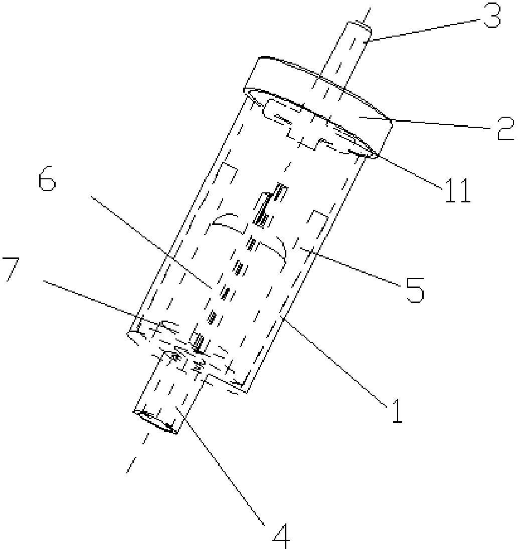 Automatic-exhaust anti-blood-return infusion device and medical infuser thereof