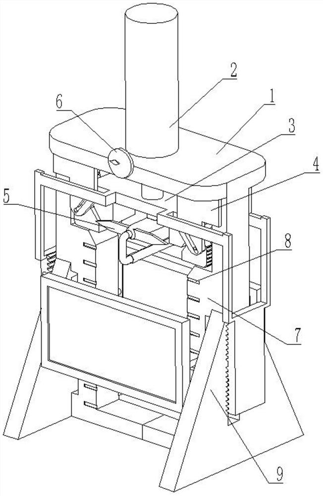 Textile material tensile strength detection device