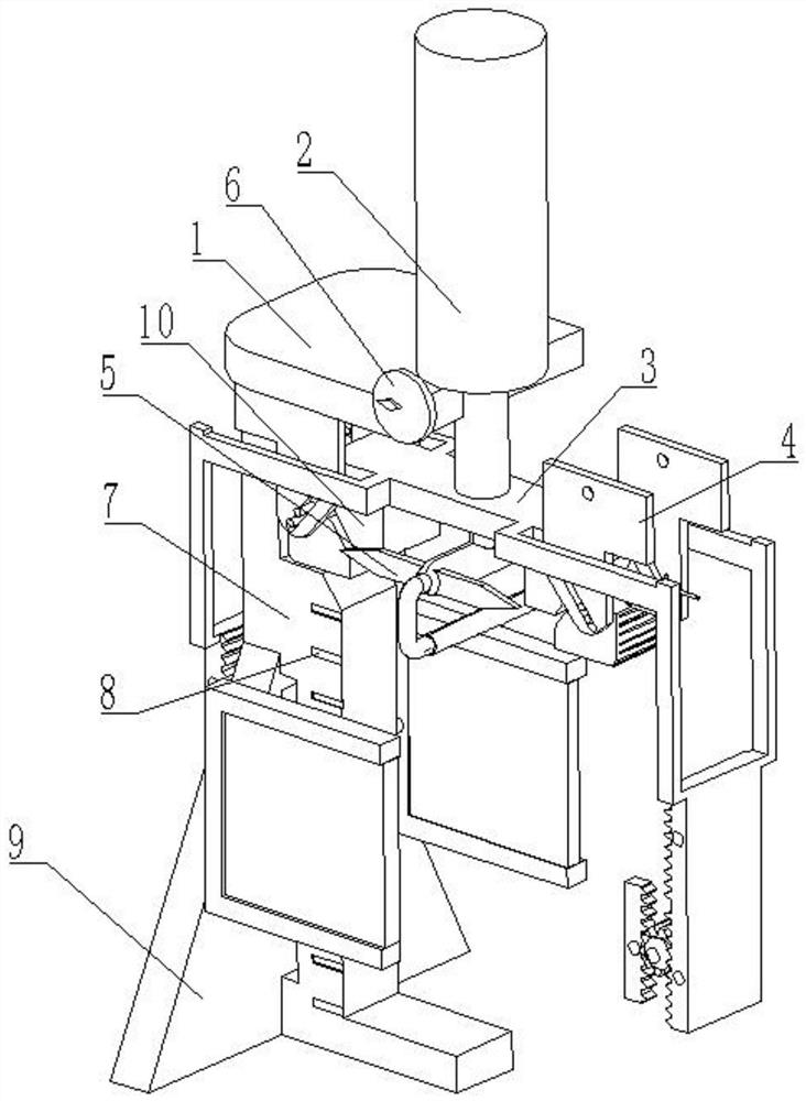 Textile material tensile strength detection device