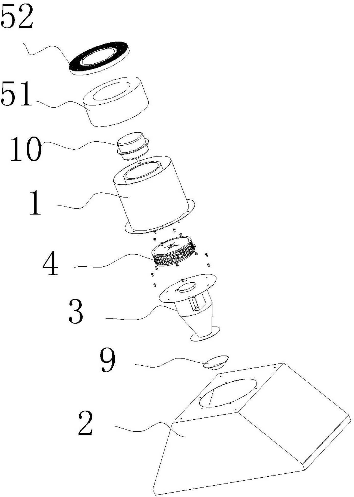 Environmentally-friendly circulating-type smoke exhauster