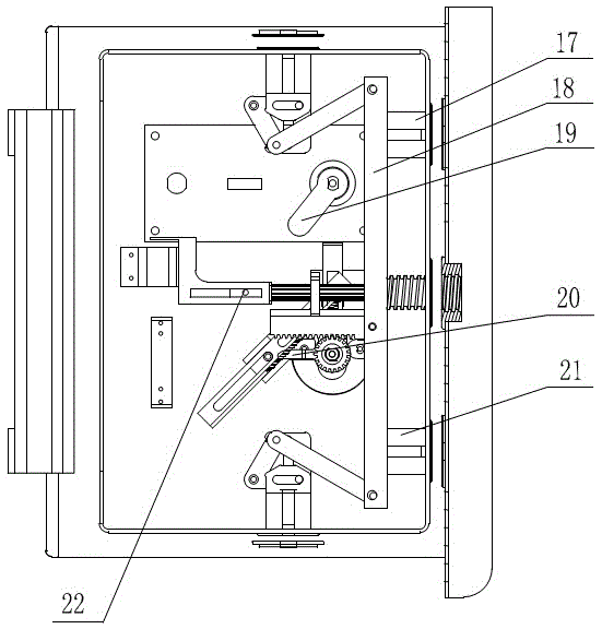 Mechanical spiral door bolt mechanism for safe box and cabinet