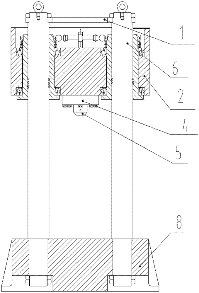 Large triaxial shear testing instrument for rockfill material degradation