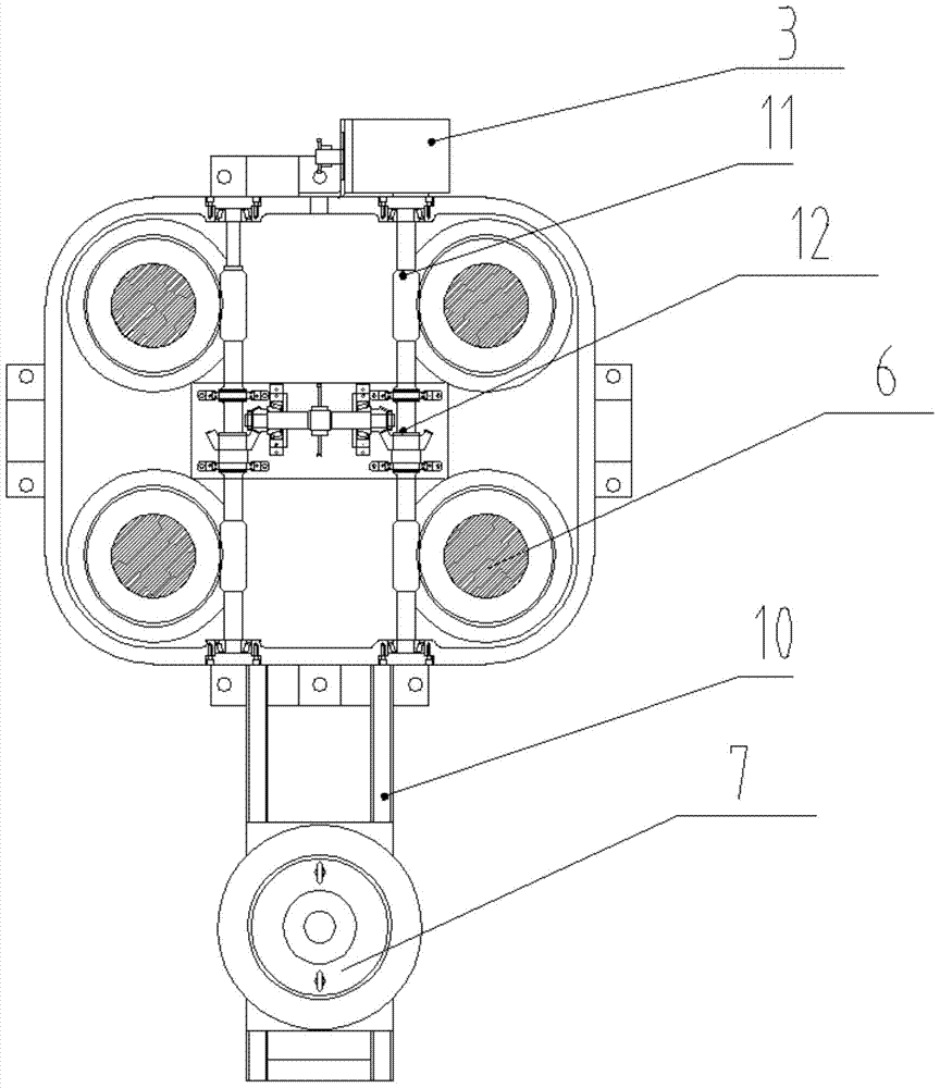 Large triaxial shear testing instrument for rockfill material degradation