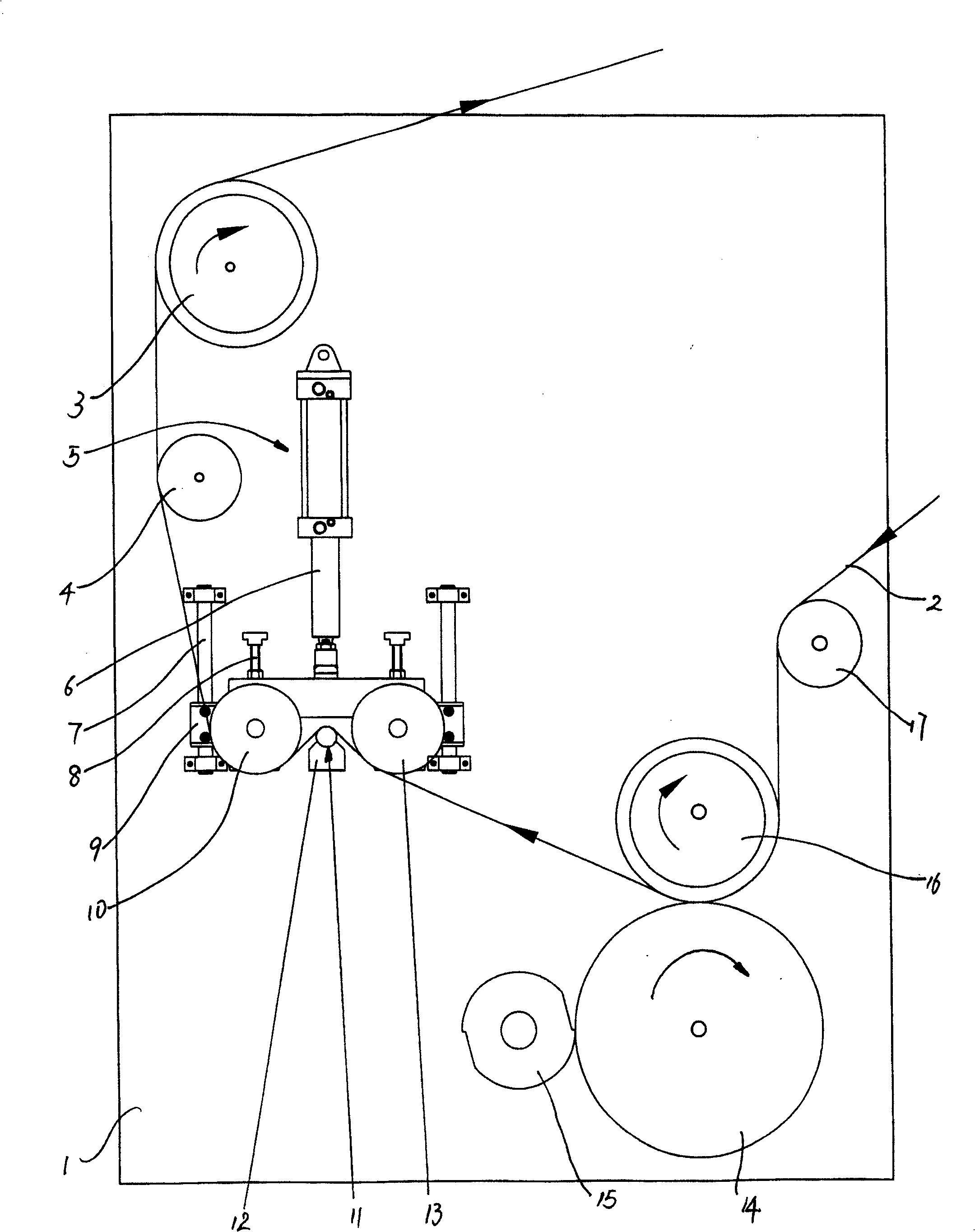 Glue smearing device for coating machine