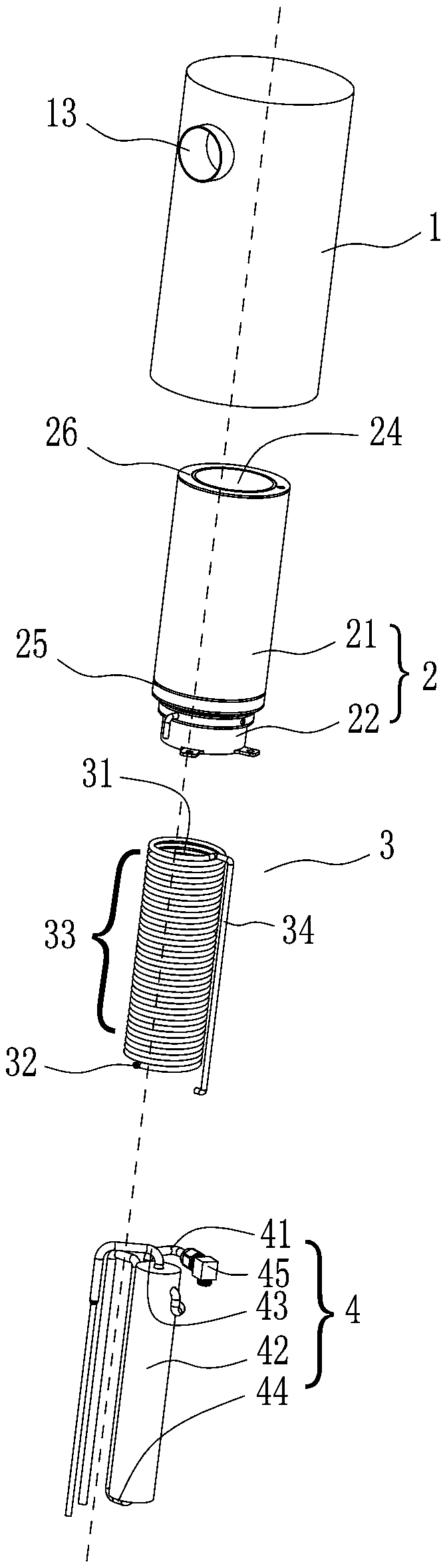 Titanium alloy methanol-water reformer and hydrogen production device